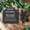 Black Obsidian ~ Protection ~ Crystal Snake