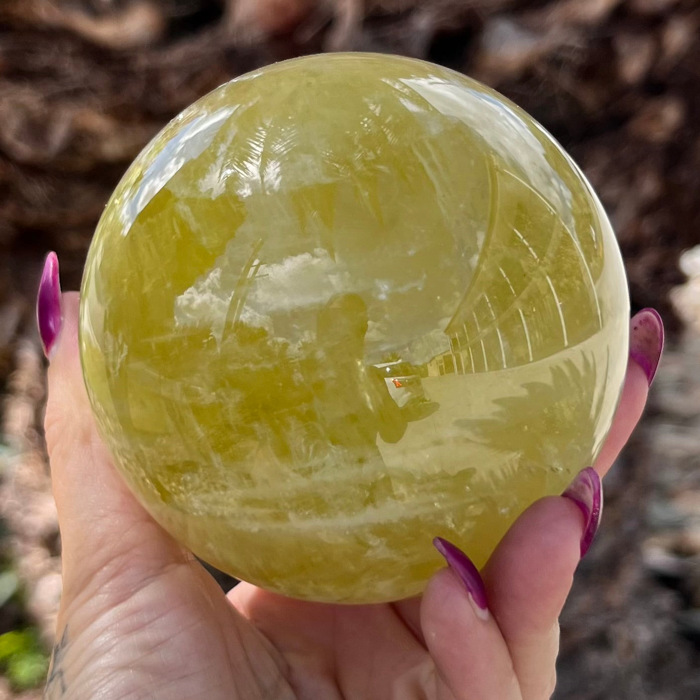 Citrine Abundance & Joy Large Sphere