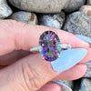 Mystic Topaz ~ Sterling Silver Ring ~ size 6.5