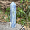 Blue Kyanite in Quartz Tower with Wing Inclusion