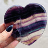 Rainbow Fluorite Large Heart