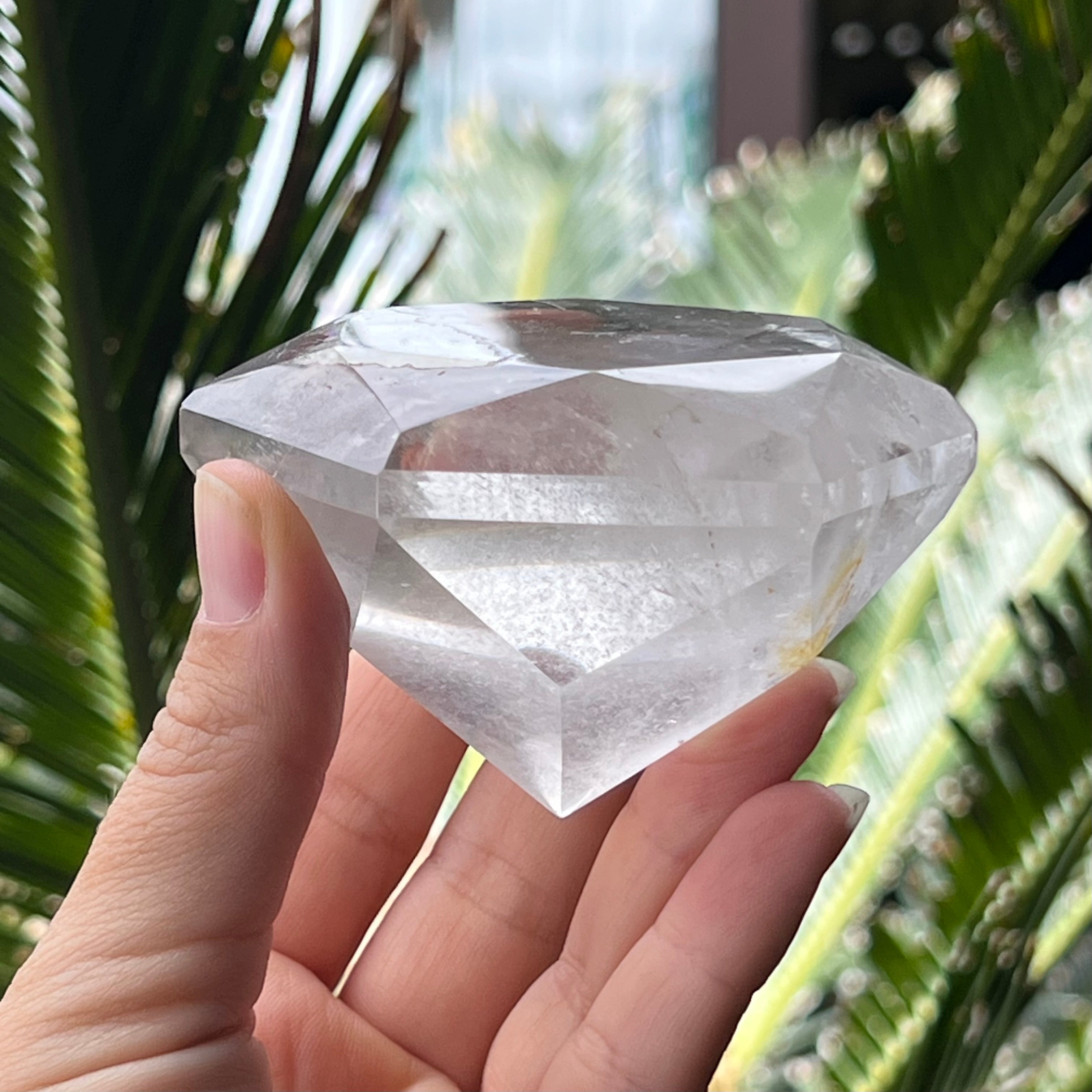 Clear Quartz Diamond Cut