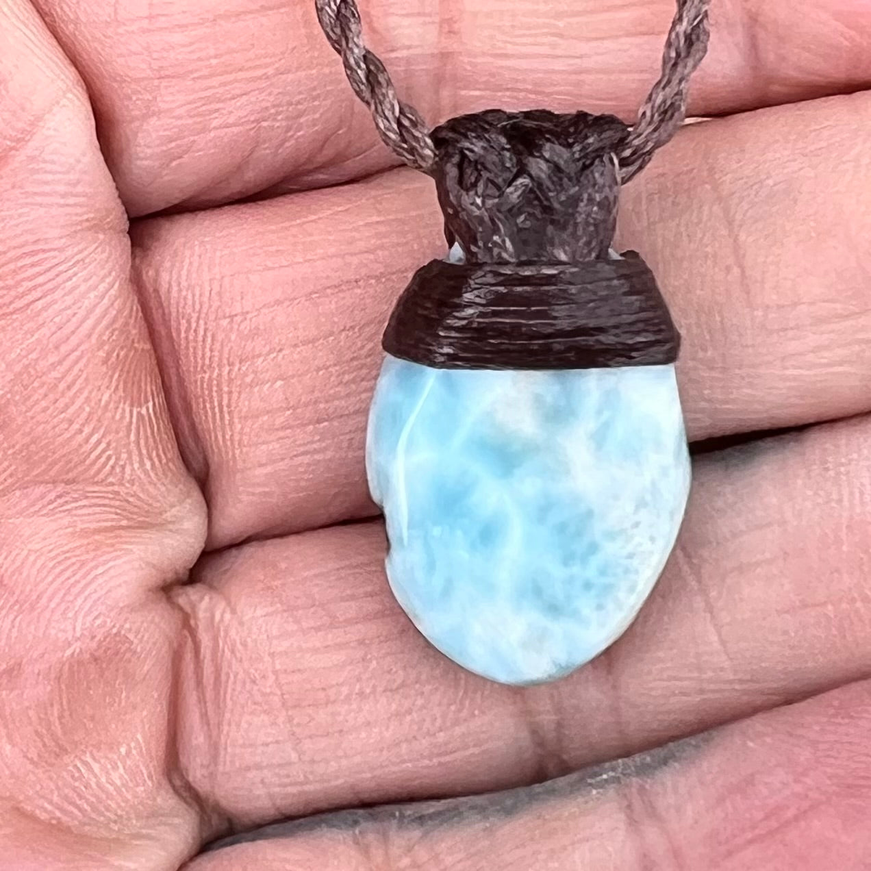 Muse Medicine ~  Wise Woman ~ Larimar Talisman