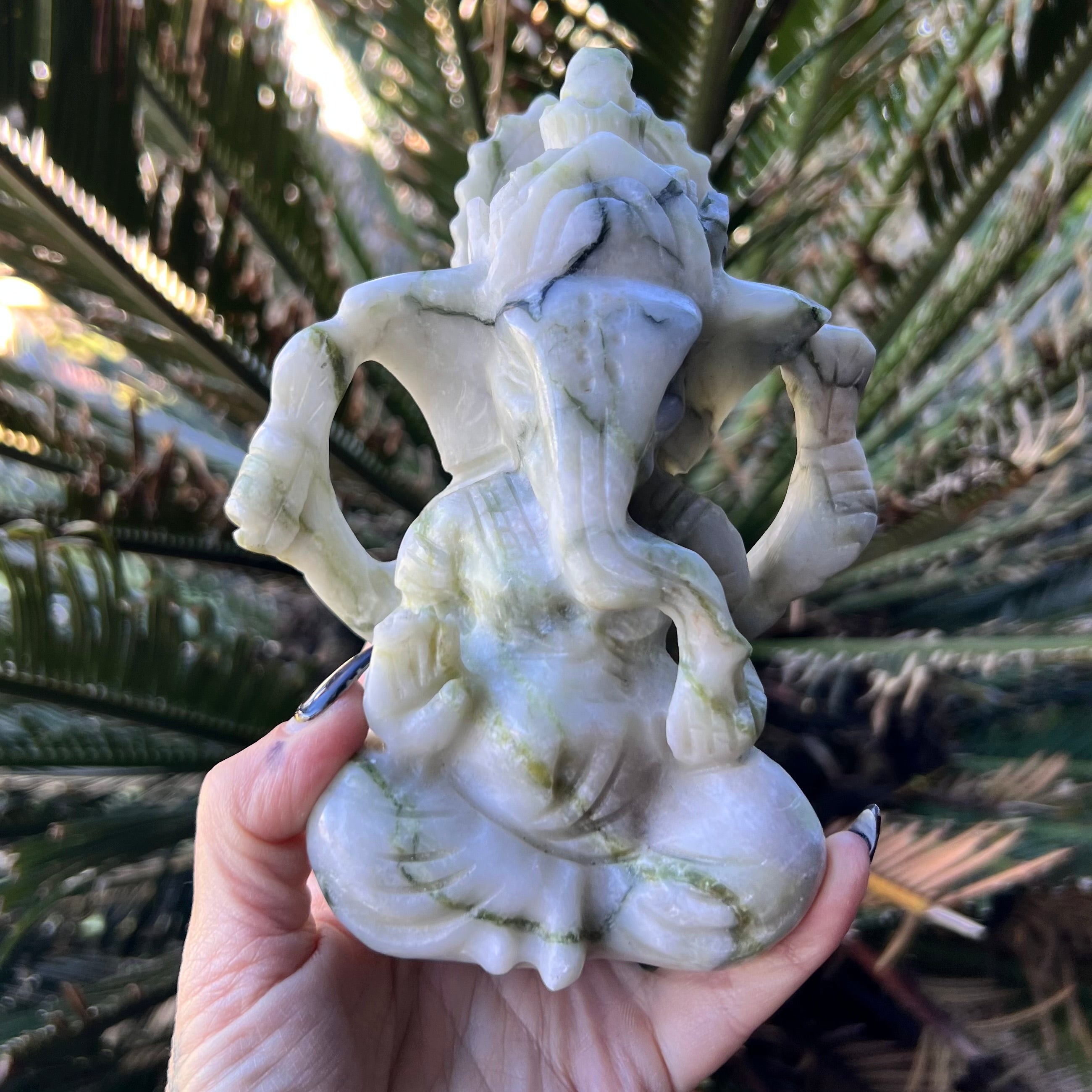 Neue Jade Ganesh Schnitzerei