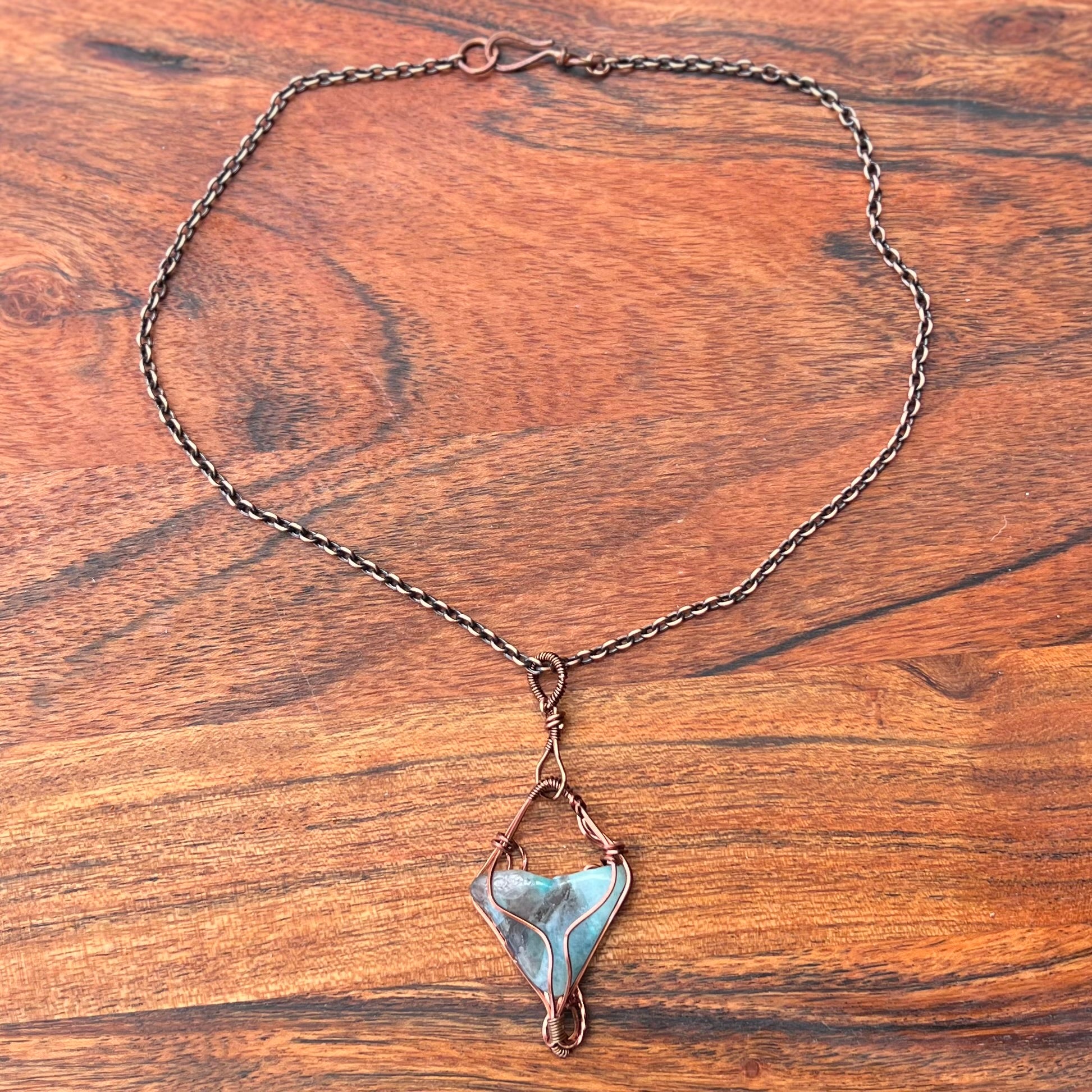 Muse Forged ~ Artesian Amazonite Necklace