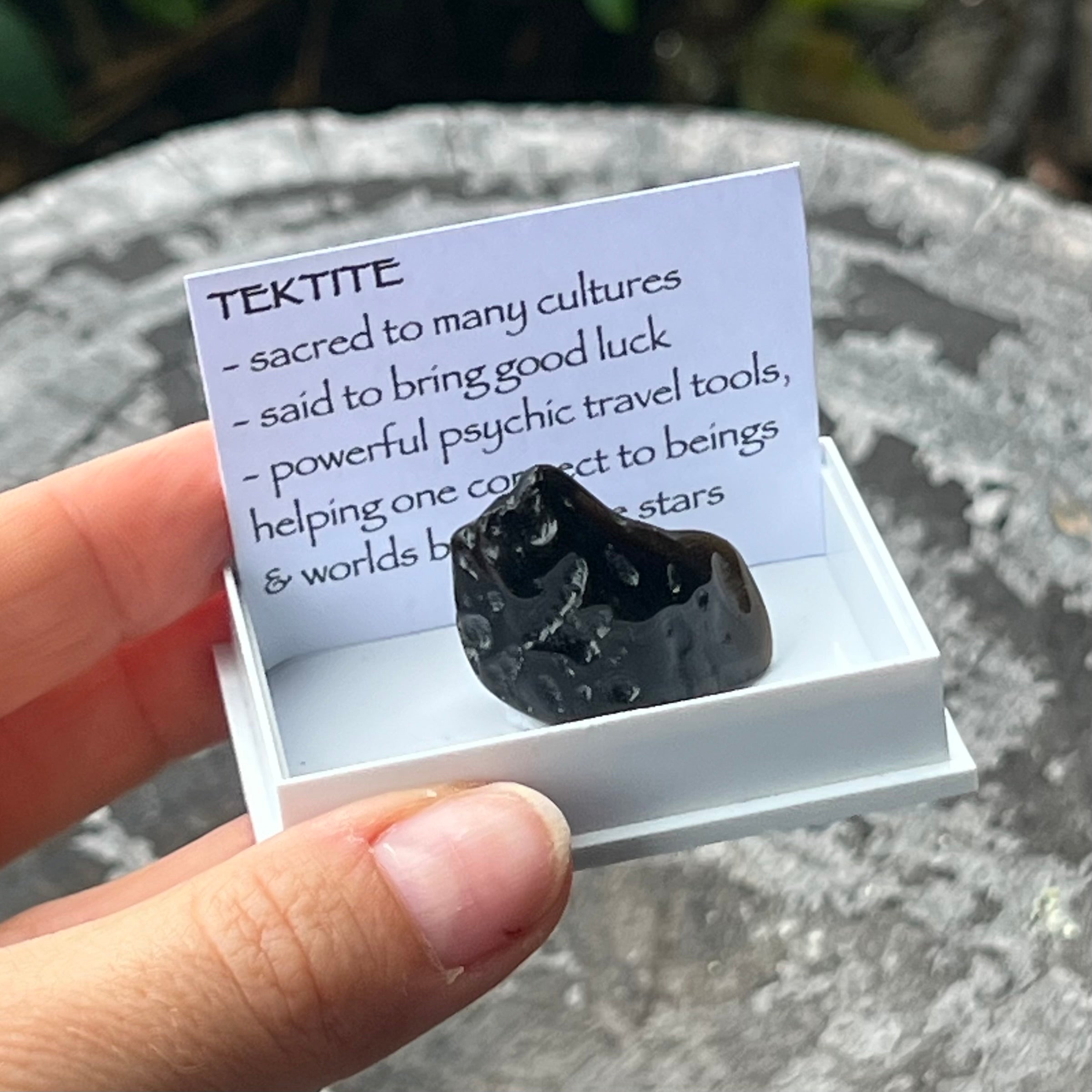 Tektite ~ Specialty Boxed Crystal