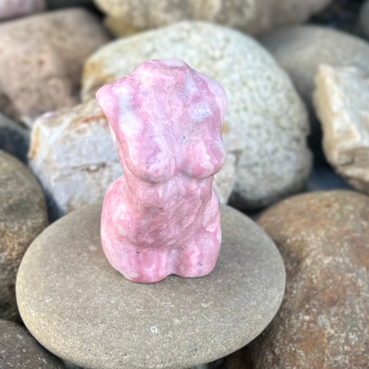 Pink Opal ~ Lady Body Carving ~ 3