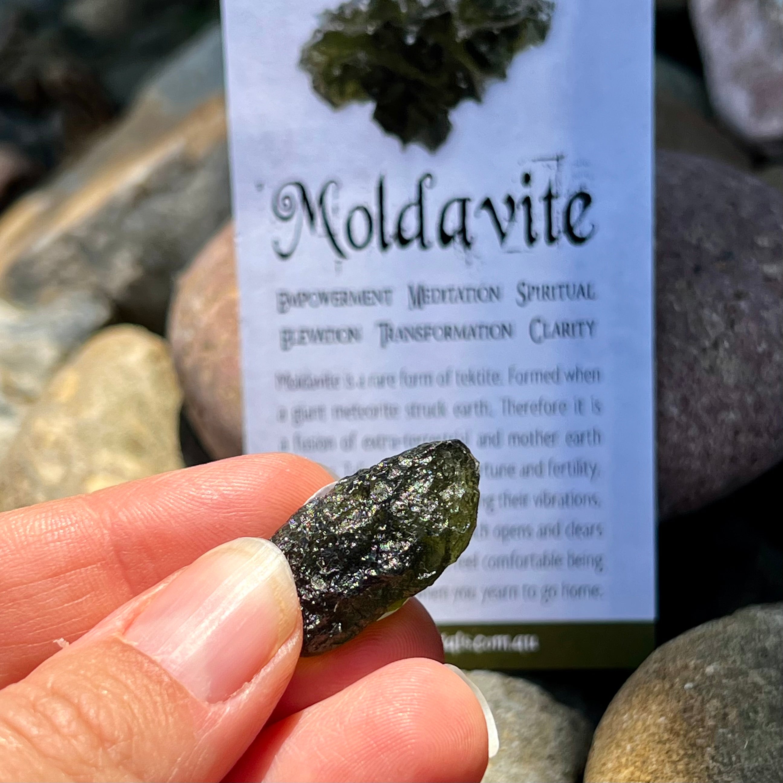 Raw Moldavite Specimen ~ RARE