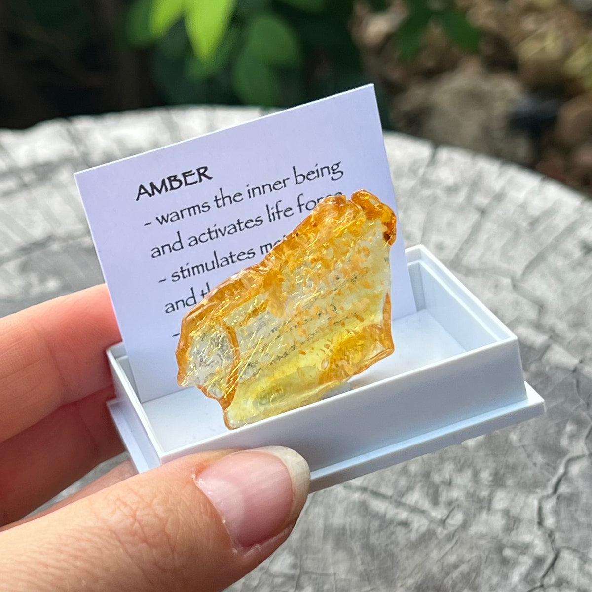 Amber ~ Specialty Boxed Crystal
