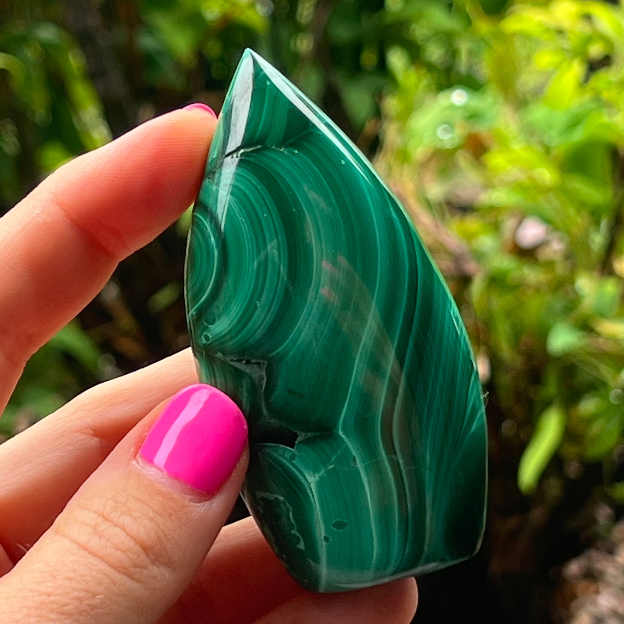 Malachite Teardrop Freeform ~ Transformation