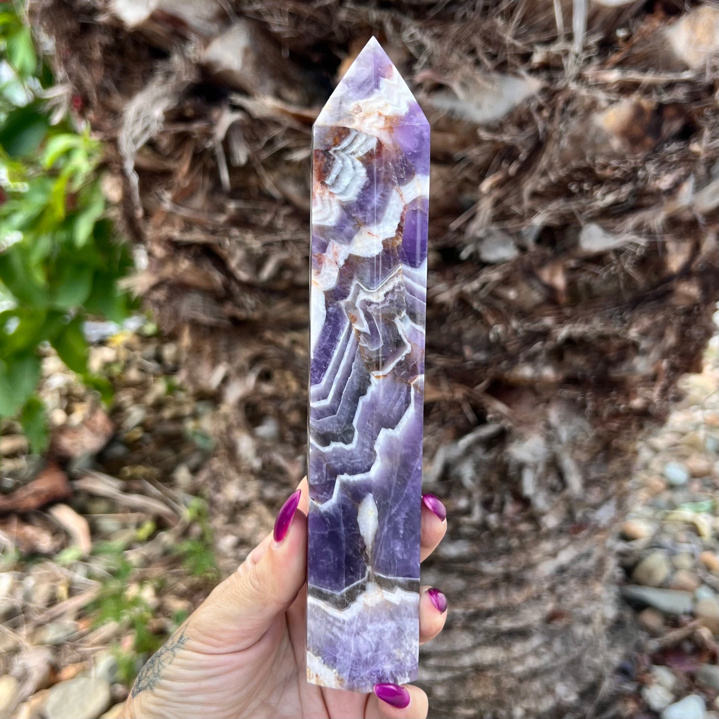 Chevron Amethyst Tower