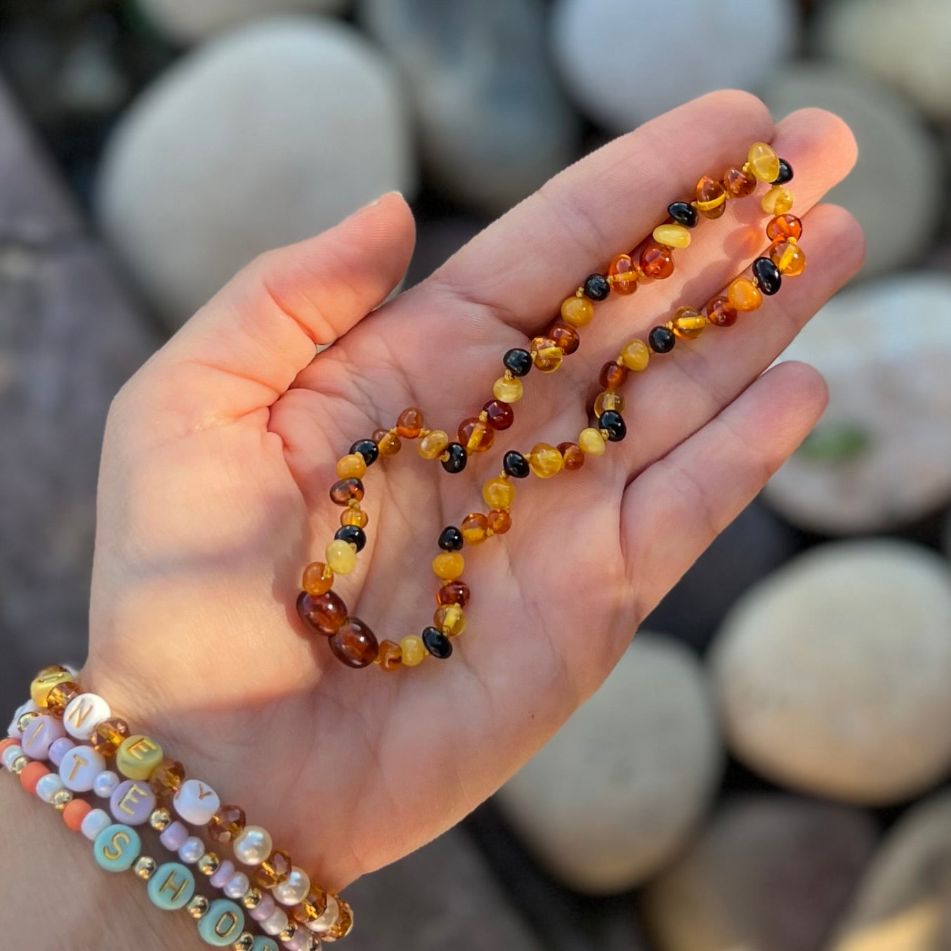 Amber Baby Teething Necklace