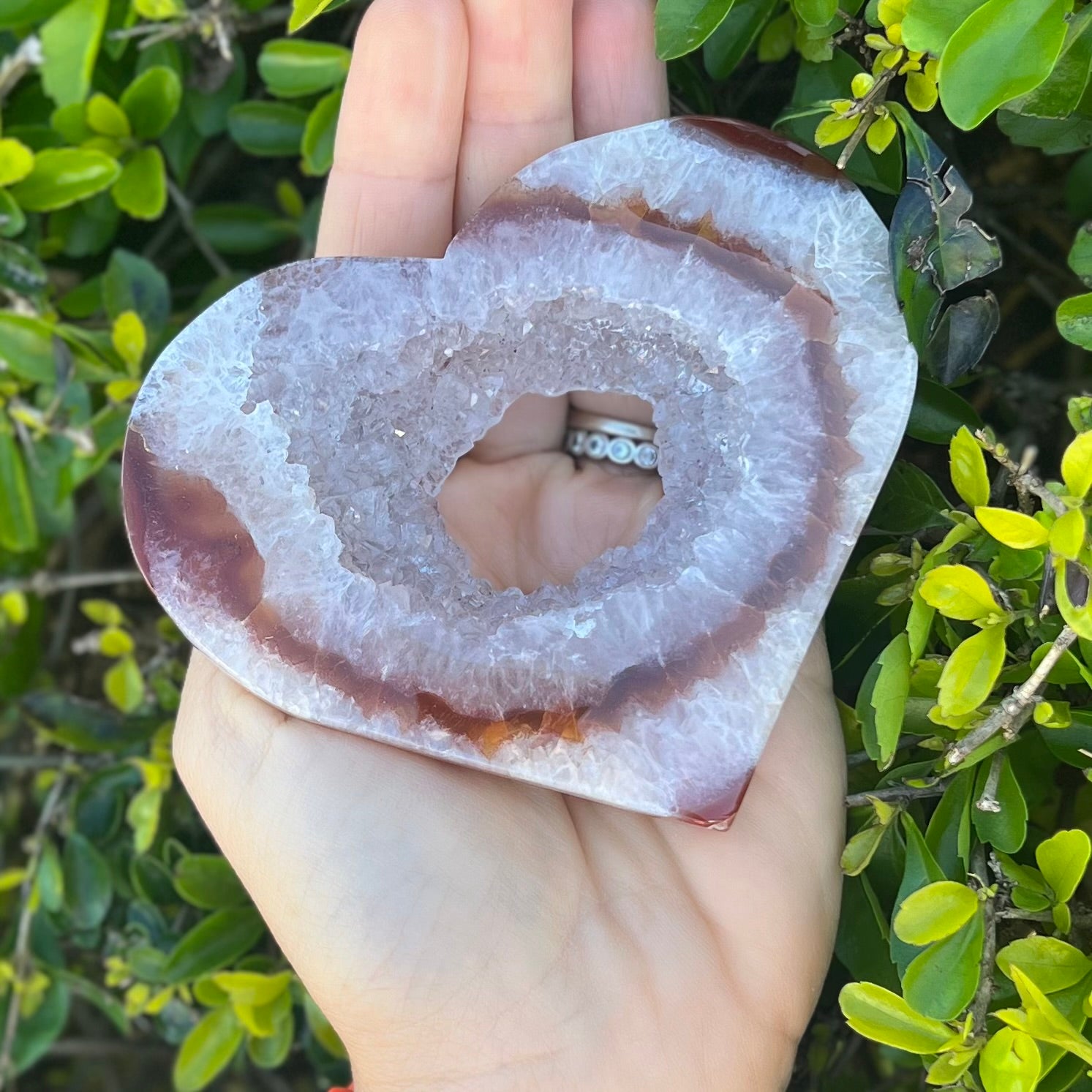 Carnelian Geode Heart