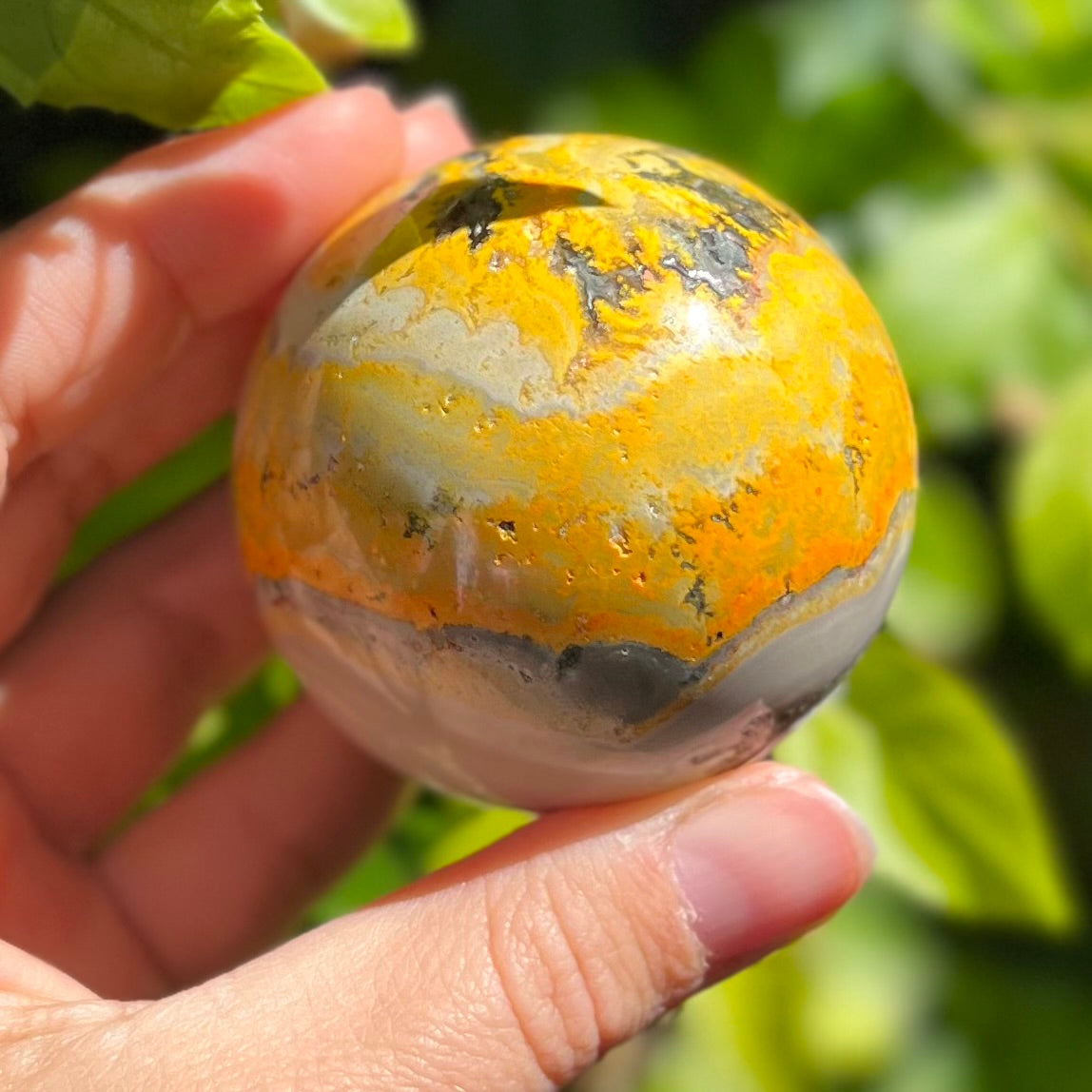 Bumble Bee Jasper Sphere