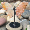 Flower Agate Butterfly Carving