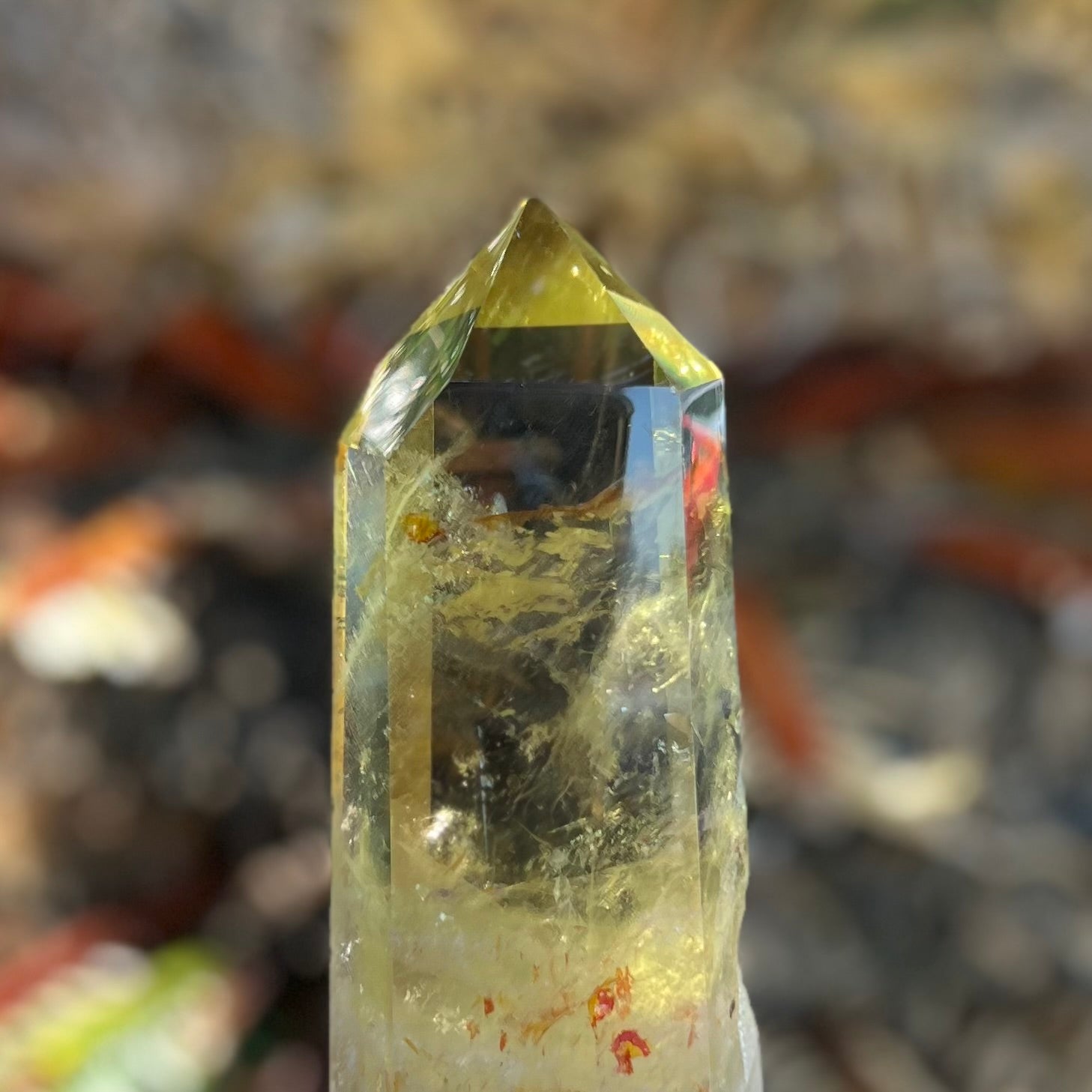 Stunning Citrine Point on Stand