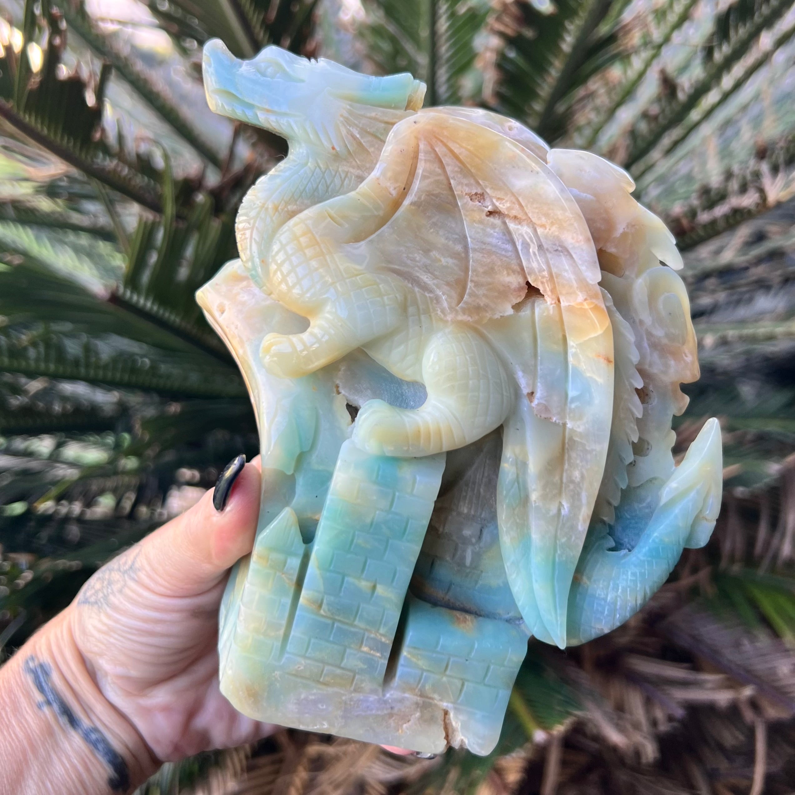 Dragon Carving ~ Caribbean Calcite