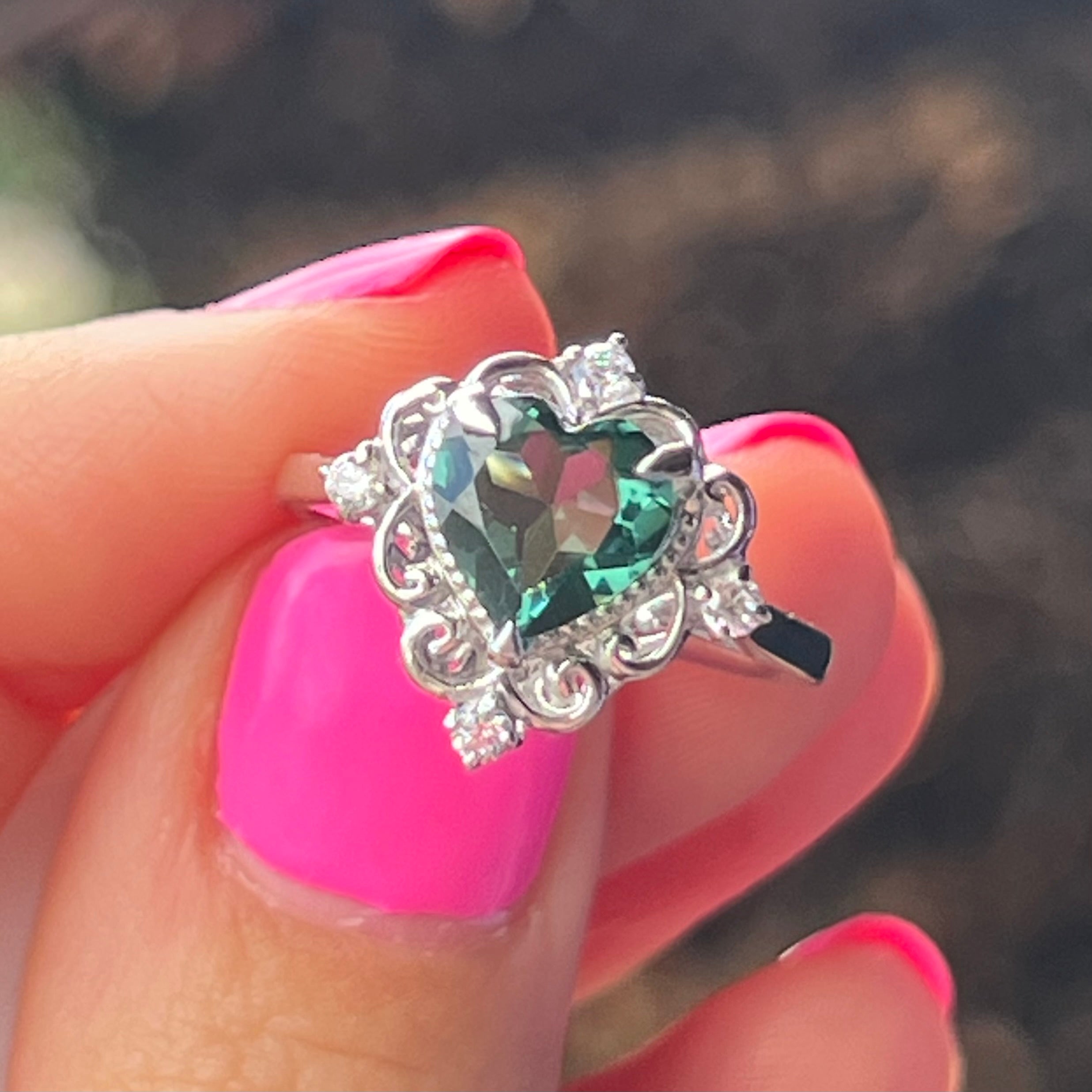 Colour Change Fluorite  ~ Sterling Silver Ring ~ 7