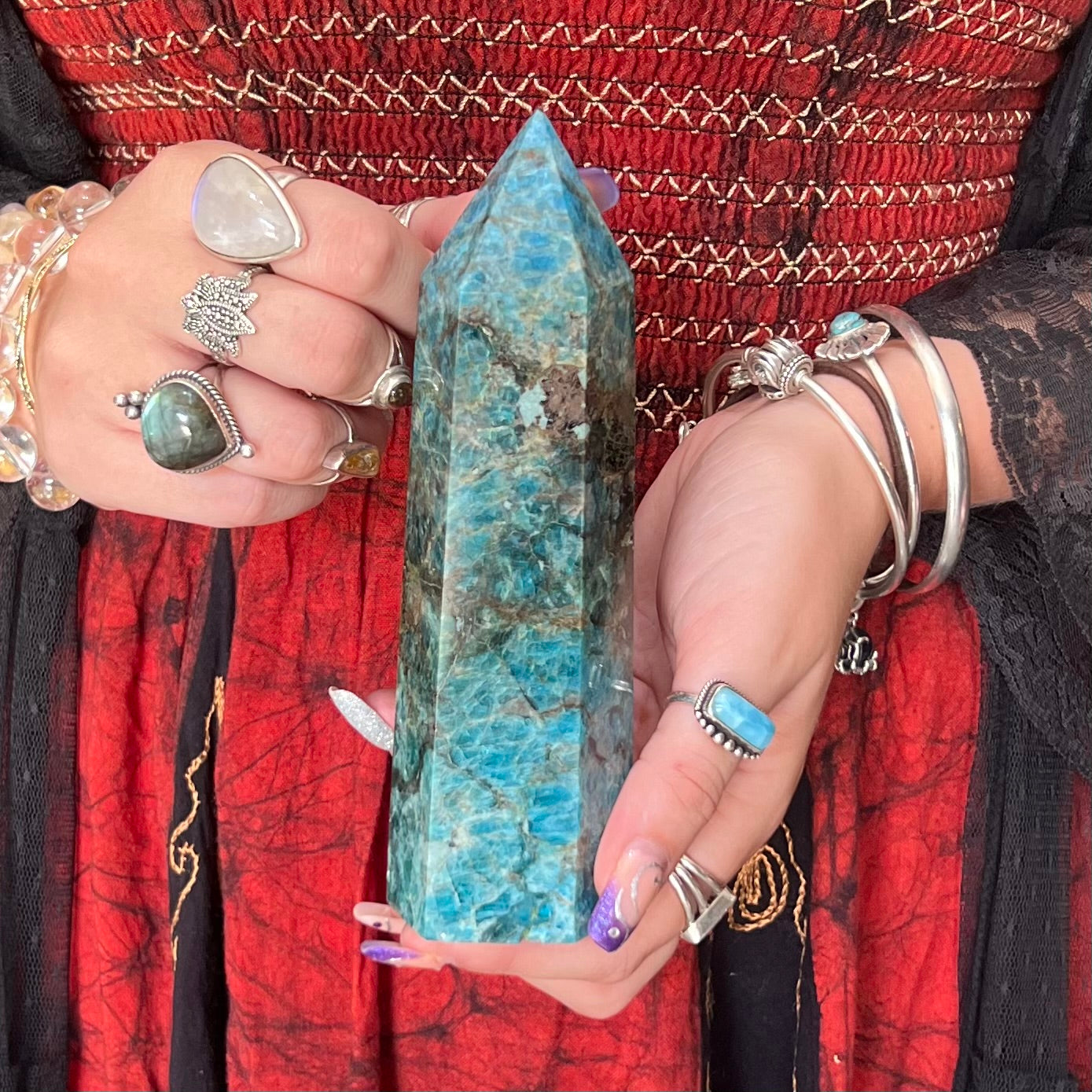 Blue Apatite Tower