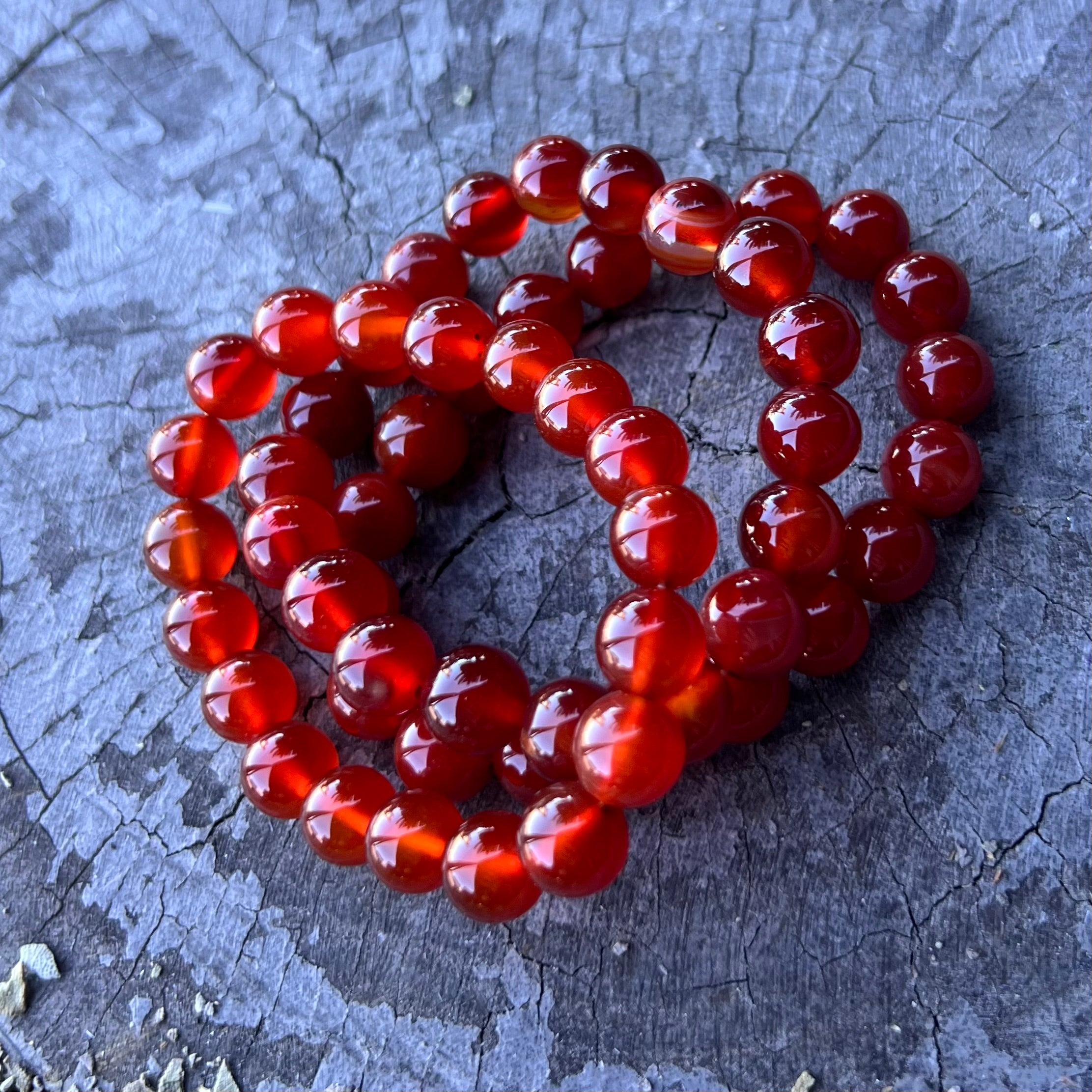 Carnelian ~ Beaded Bracelet