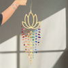 Sea Glass Lotus Wind Chime Wall Art ~ Rainbow