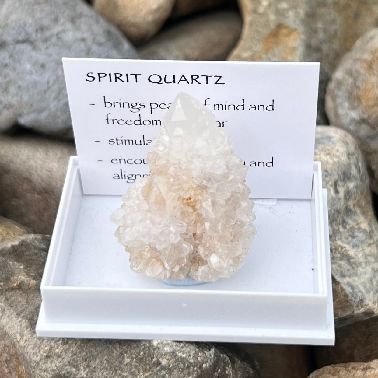 Spirit Quartz Cluster ~ Specialty Boxed Crystal