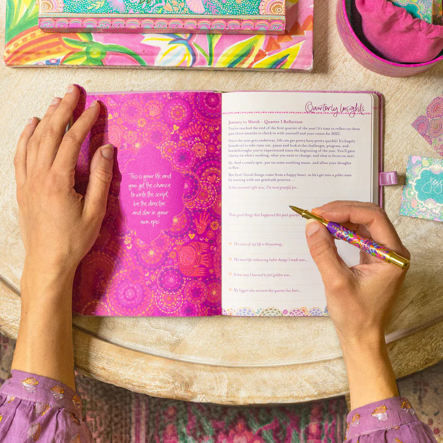 Intrinsic 2025 Diary Planner | The Year for New Beginnings - Moonlit Mauve Purple