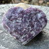 Lepidolite Heart Carving