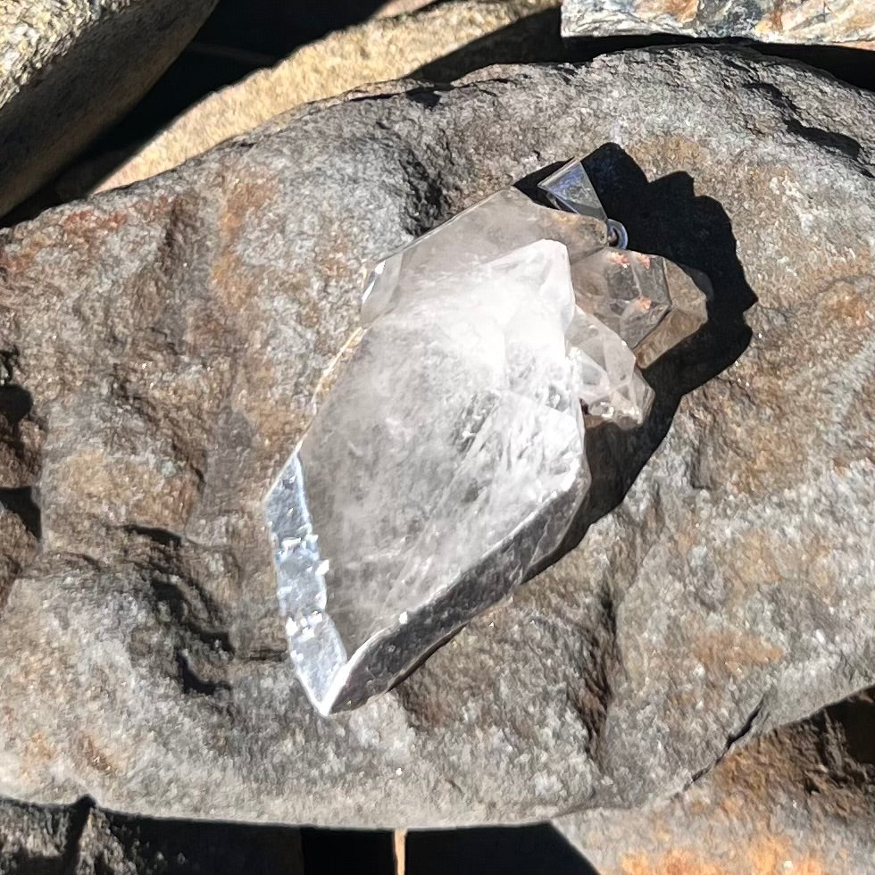 Clear Quartz Cluster Pendant