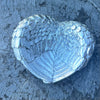 Angel Wing Heart Trinket Bowl ~ Silver