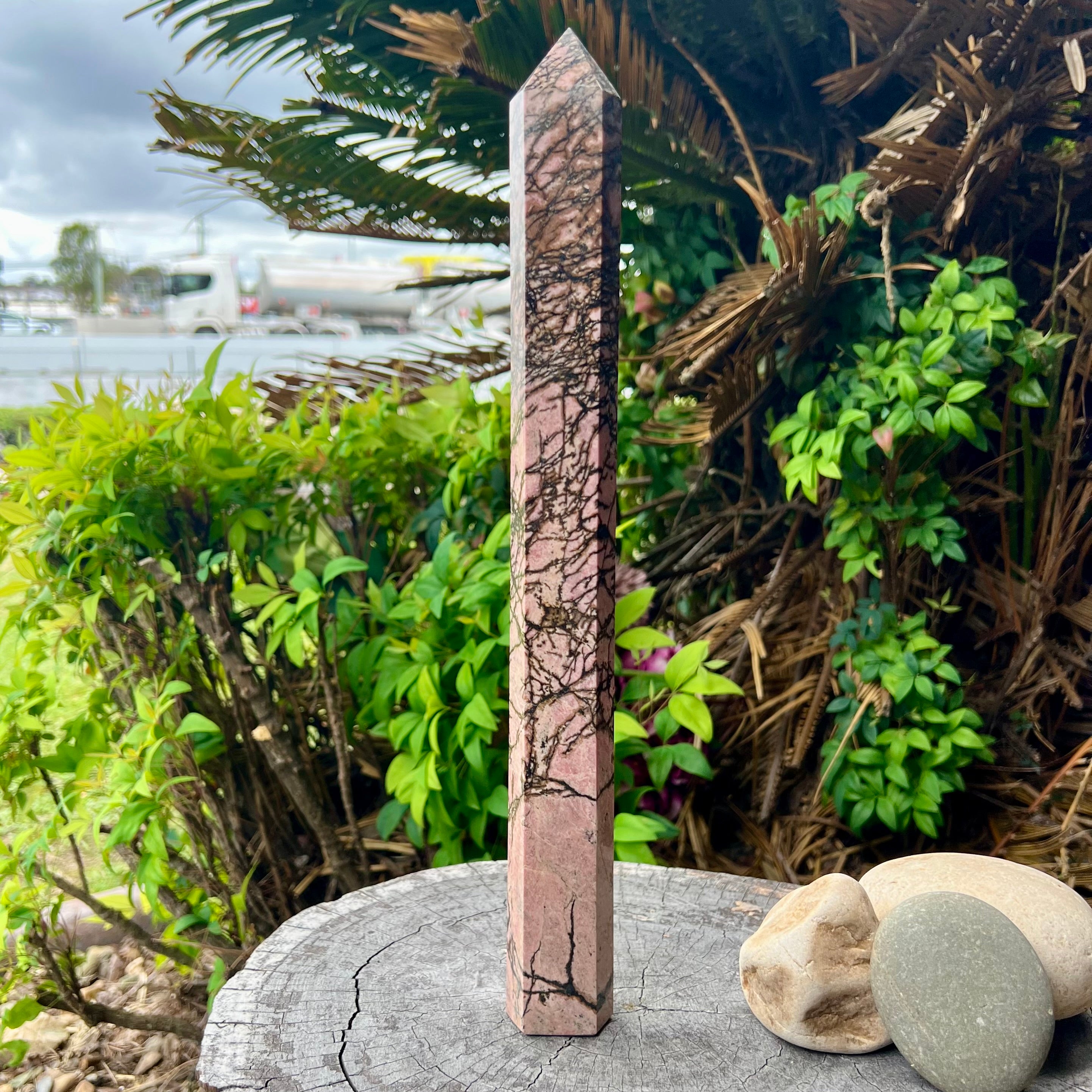 Rhodonite Large Tower