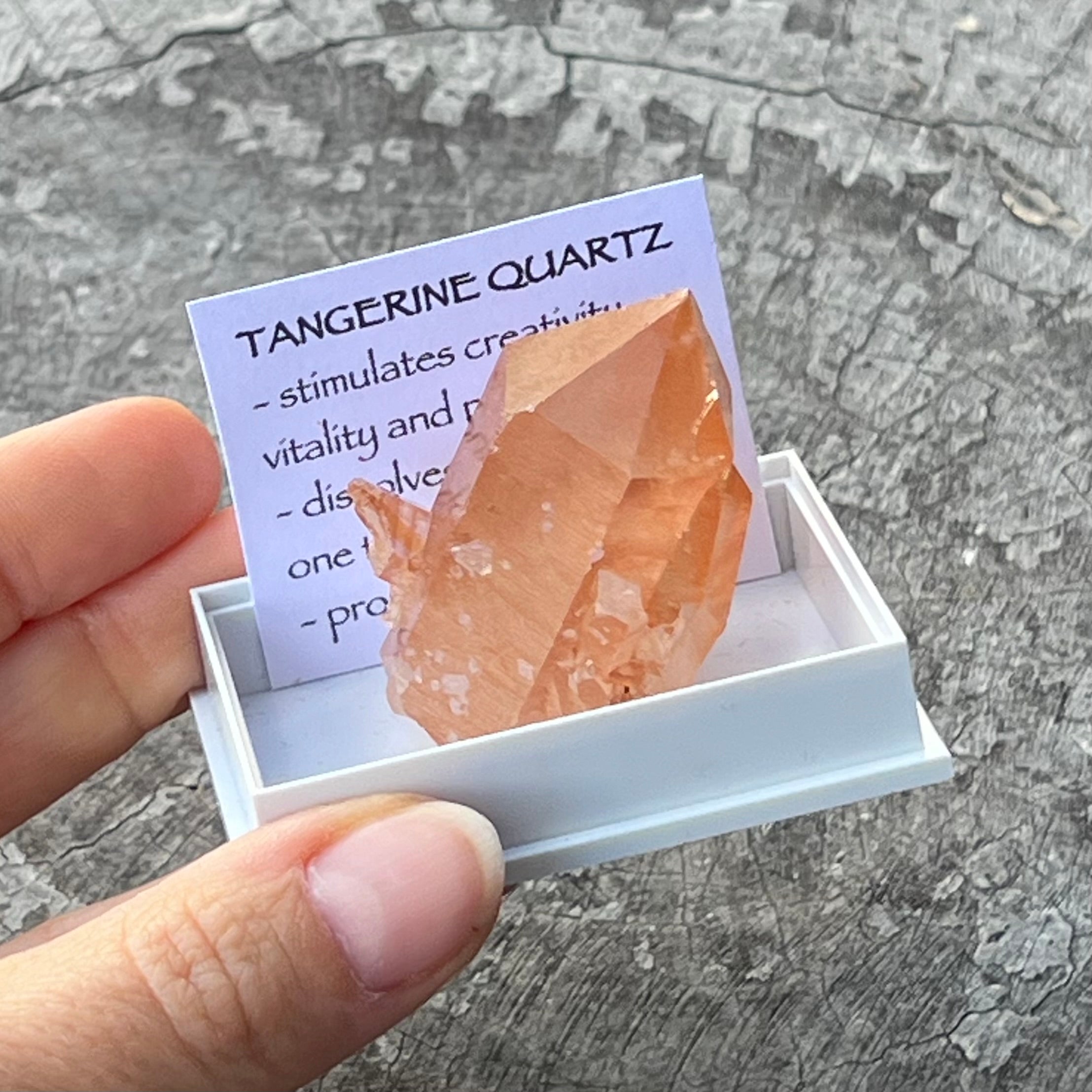 Tangerine Quartz ~ Specialty Boxed Crystal