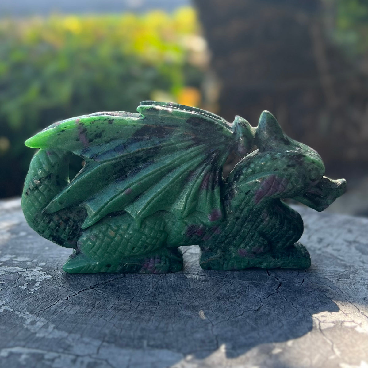 SALE ~ Ruby in Zoisite ~ Dragon Carving