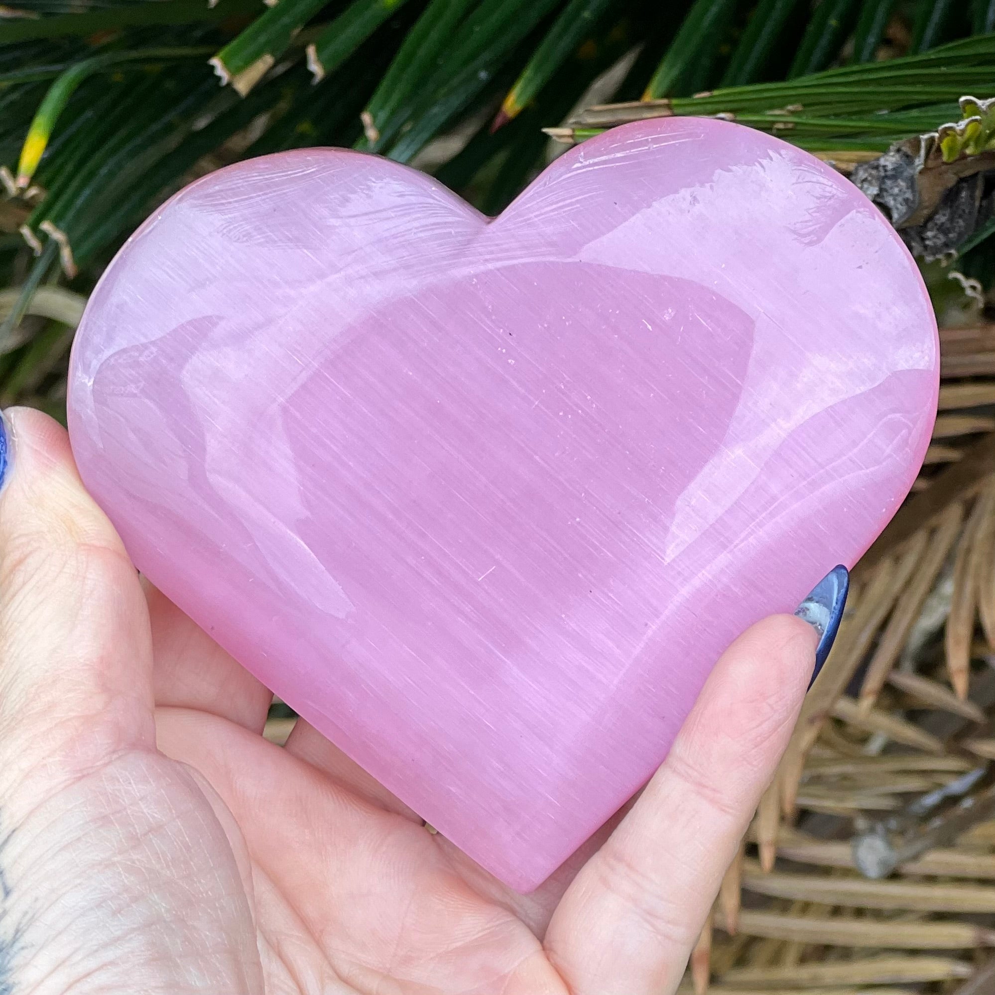 Pink Cats Eye Heart