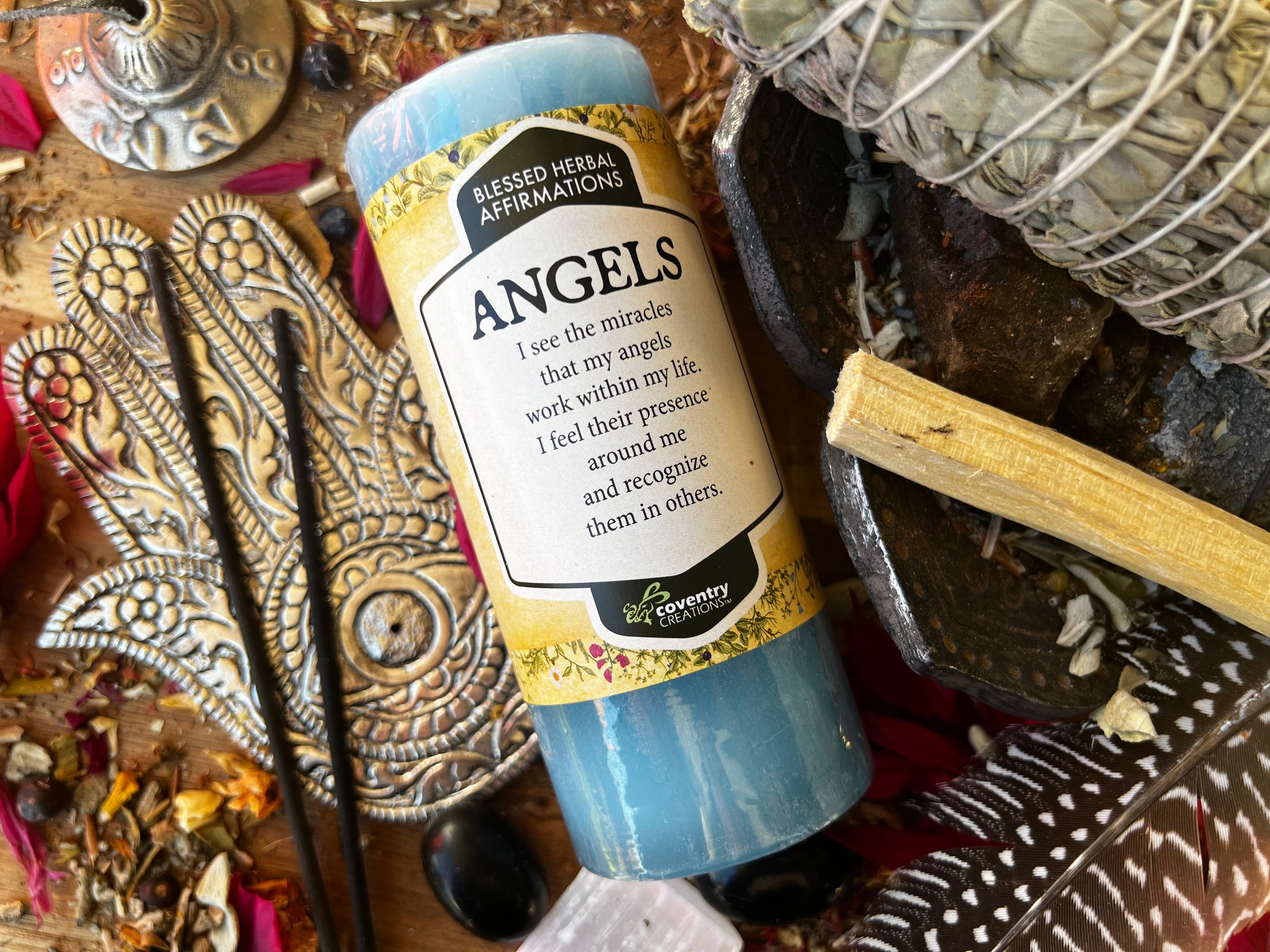 Blessed Herbal ANGELS Candle