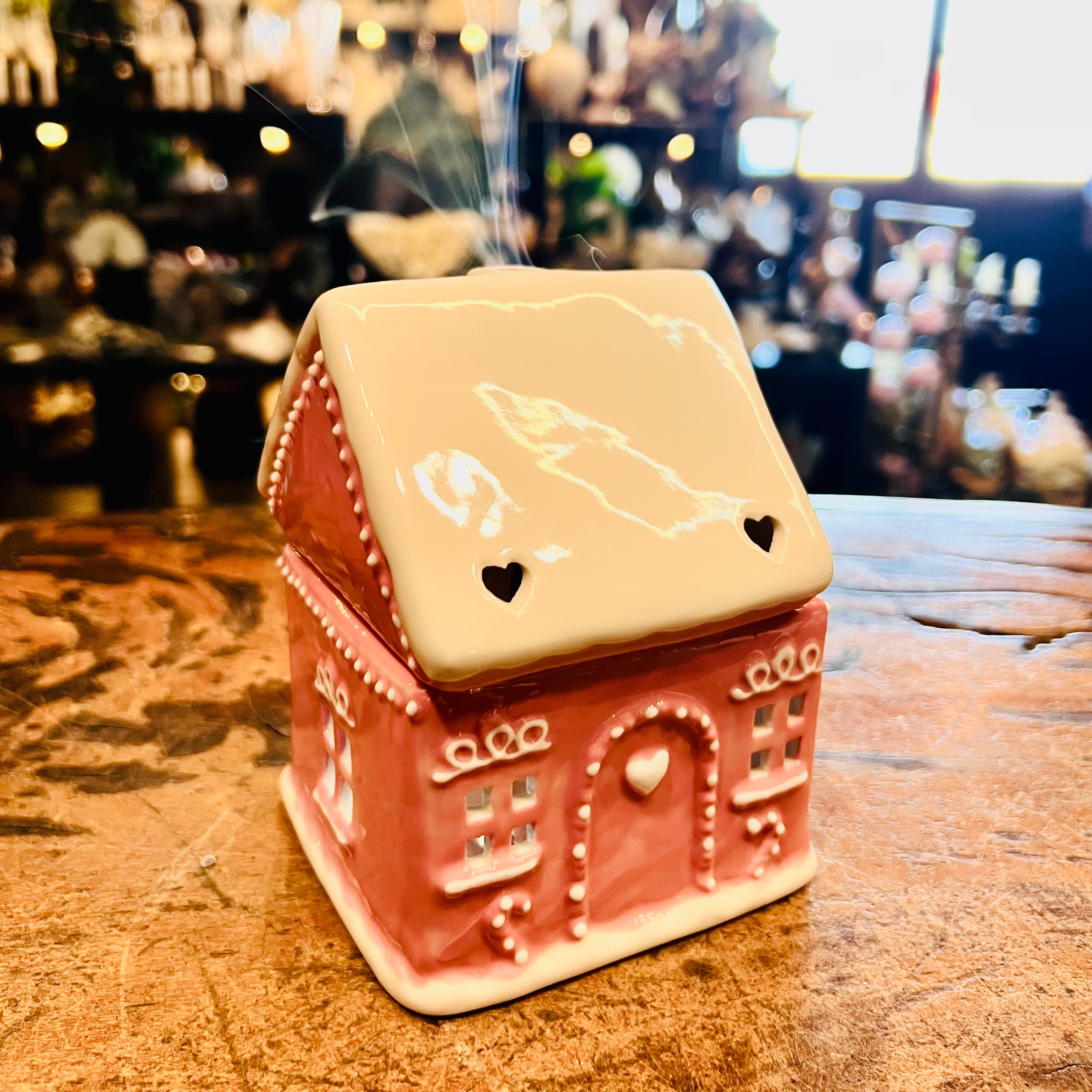 Pink Gingerbread House ~ Oil Burner