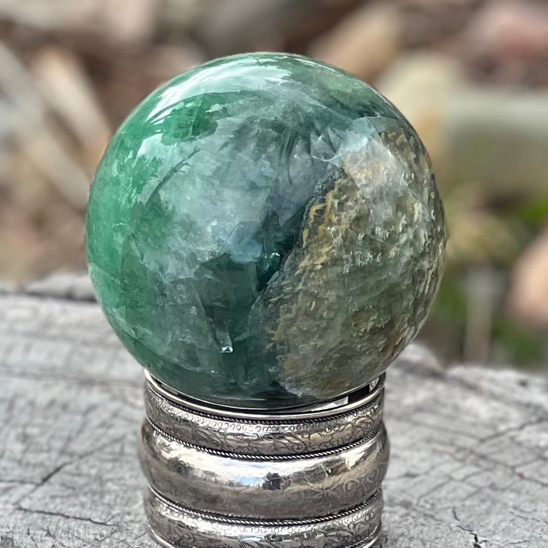 Rainbow Fluorite Sensational Sphere