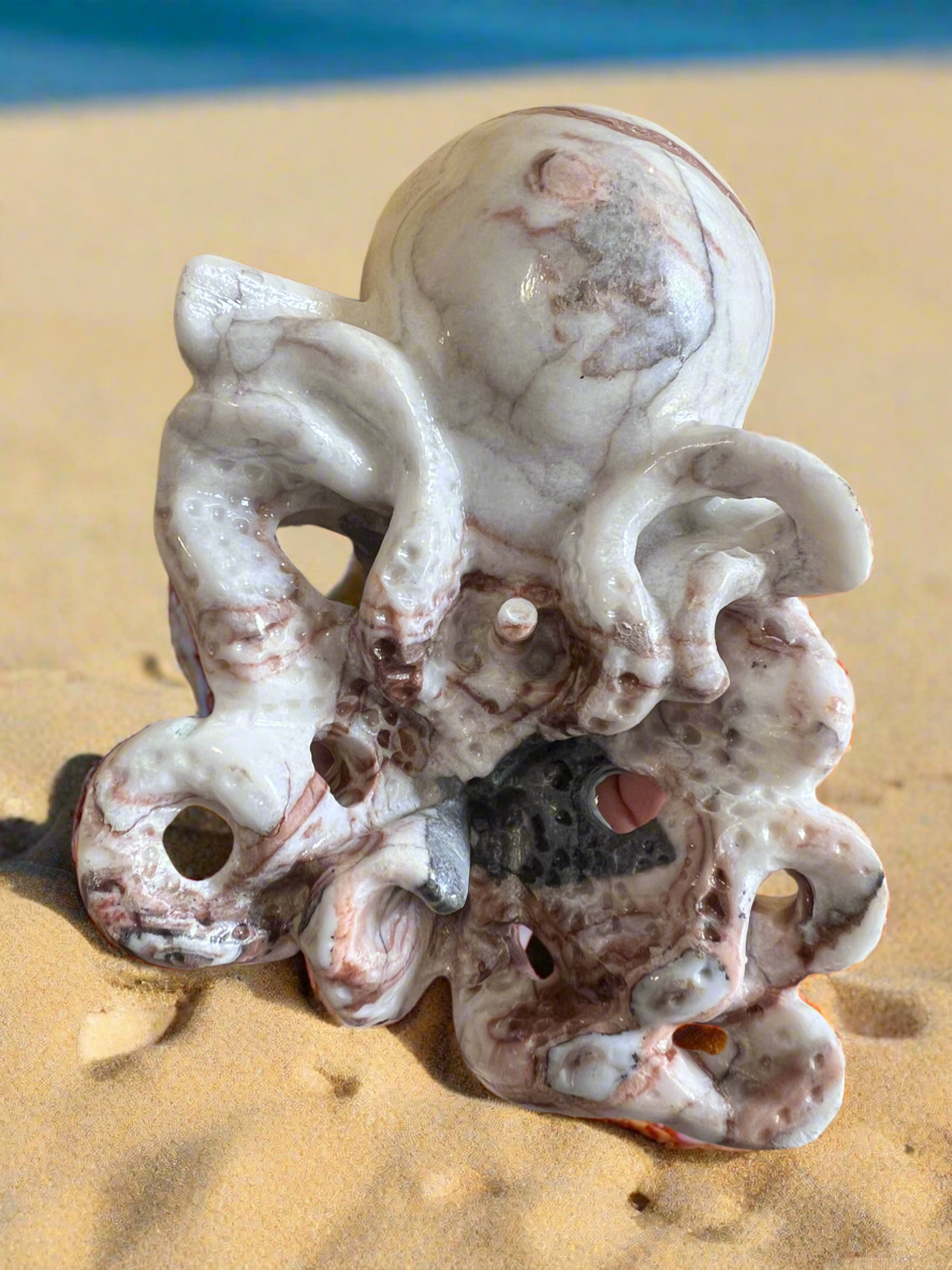 Octopus Skull Afghanistan Jade Carving