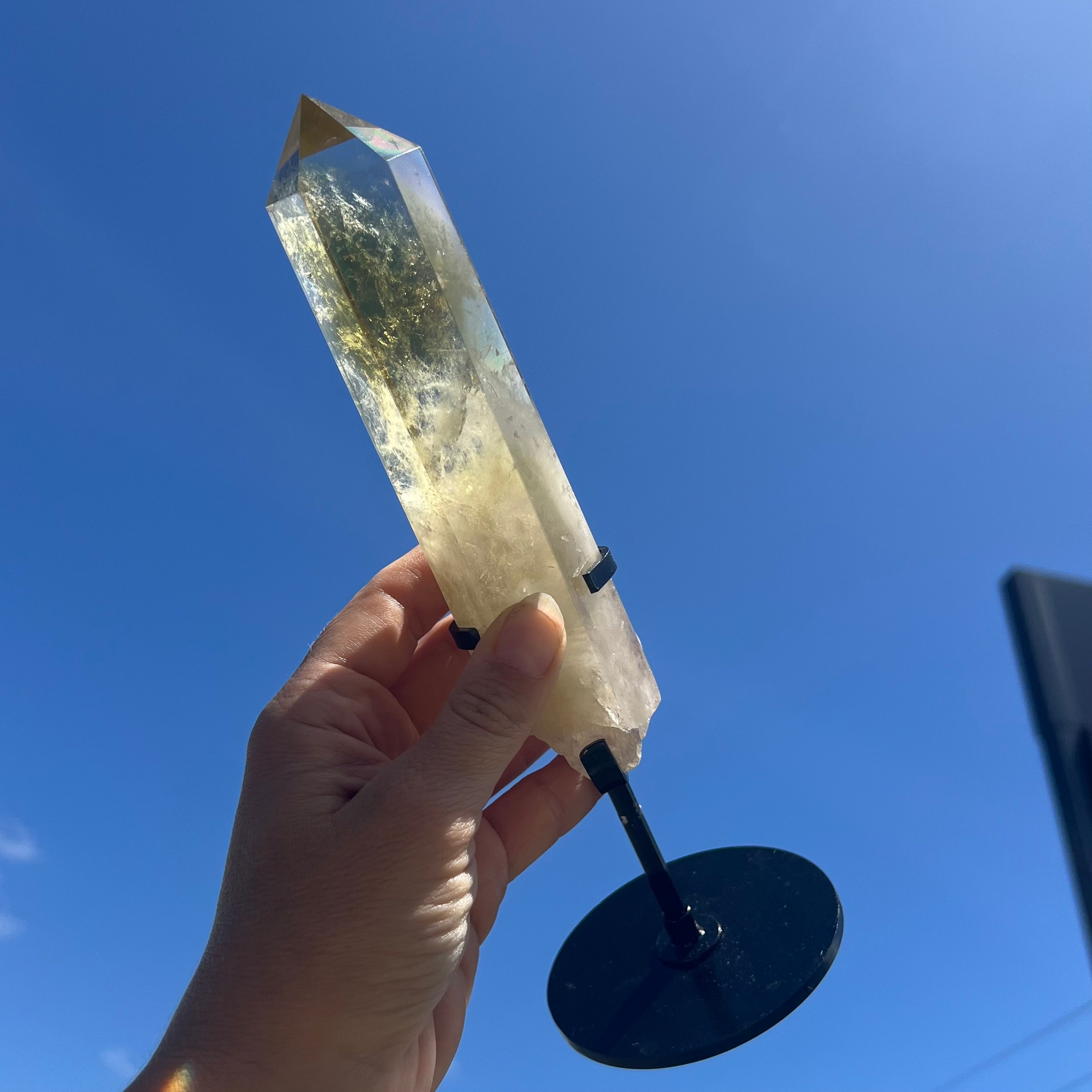 Stunning Citrine Point on Stand