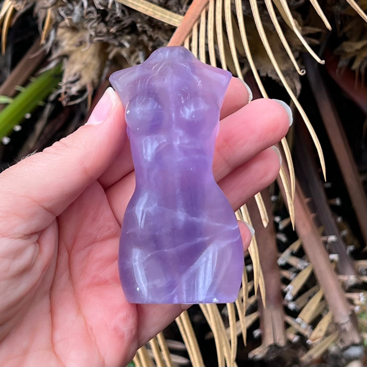 SALE ~ Purple Fluorite ~ Lady Body Carving