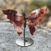 Fire Quartz Butterfly Carving