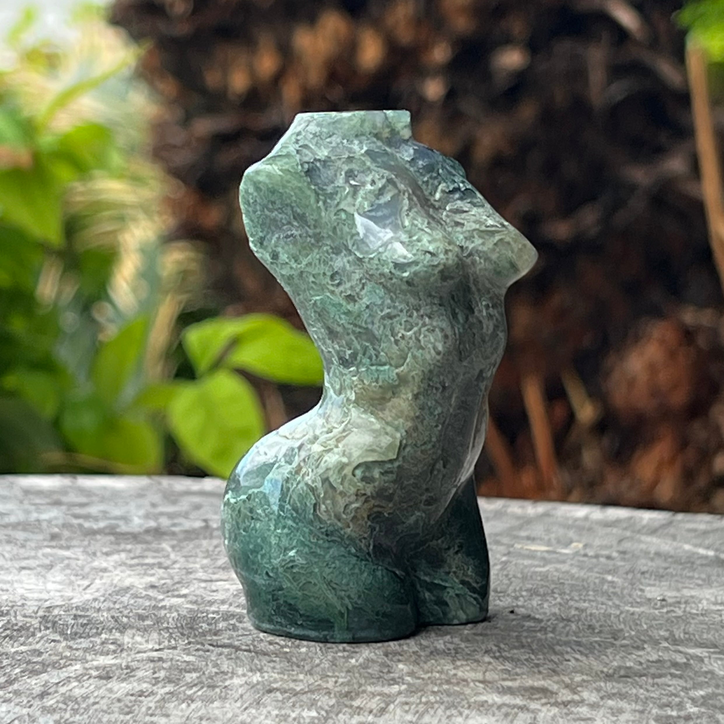 Moss Agate Goddess ~ Mini Lady Body (4)