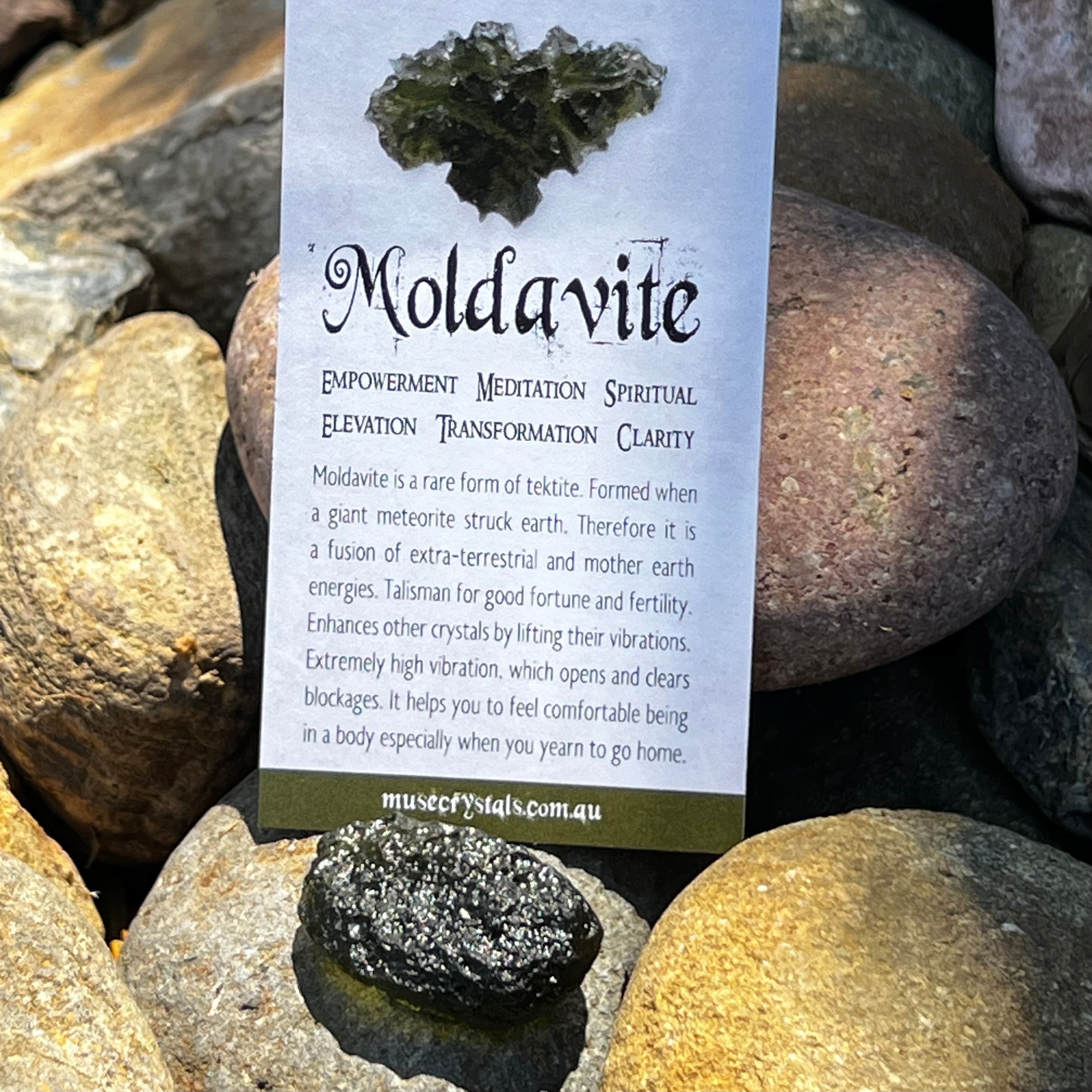 Raw Moldavite Specimen ~ RARE