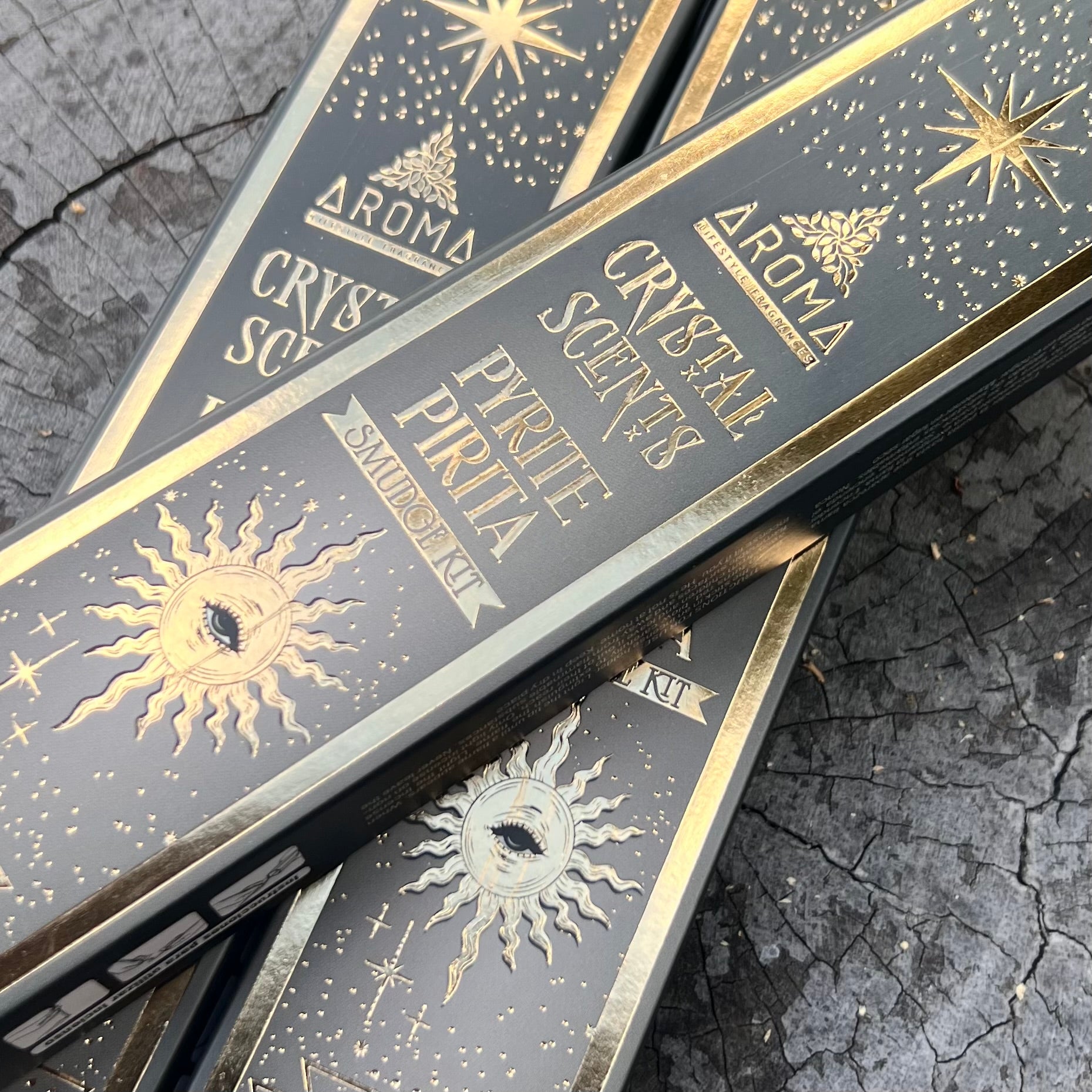 Pyrite ~ Crystal Scents Smudge Kit Incense