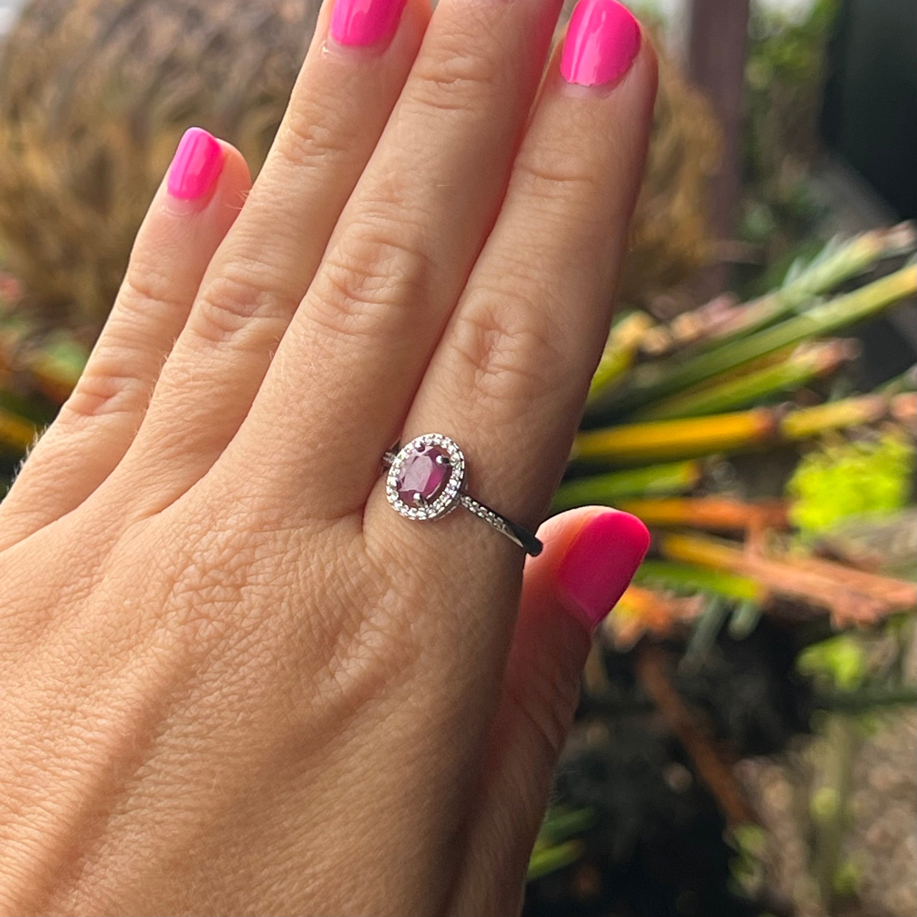 Heart Sterling Silver Ring ~ 9