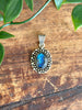 Labradorite Pendant Blue Hue Sterling Silver 925 - Muse Crystals & Mystical Gifts