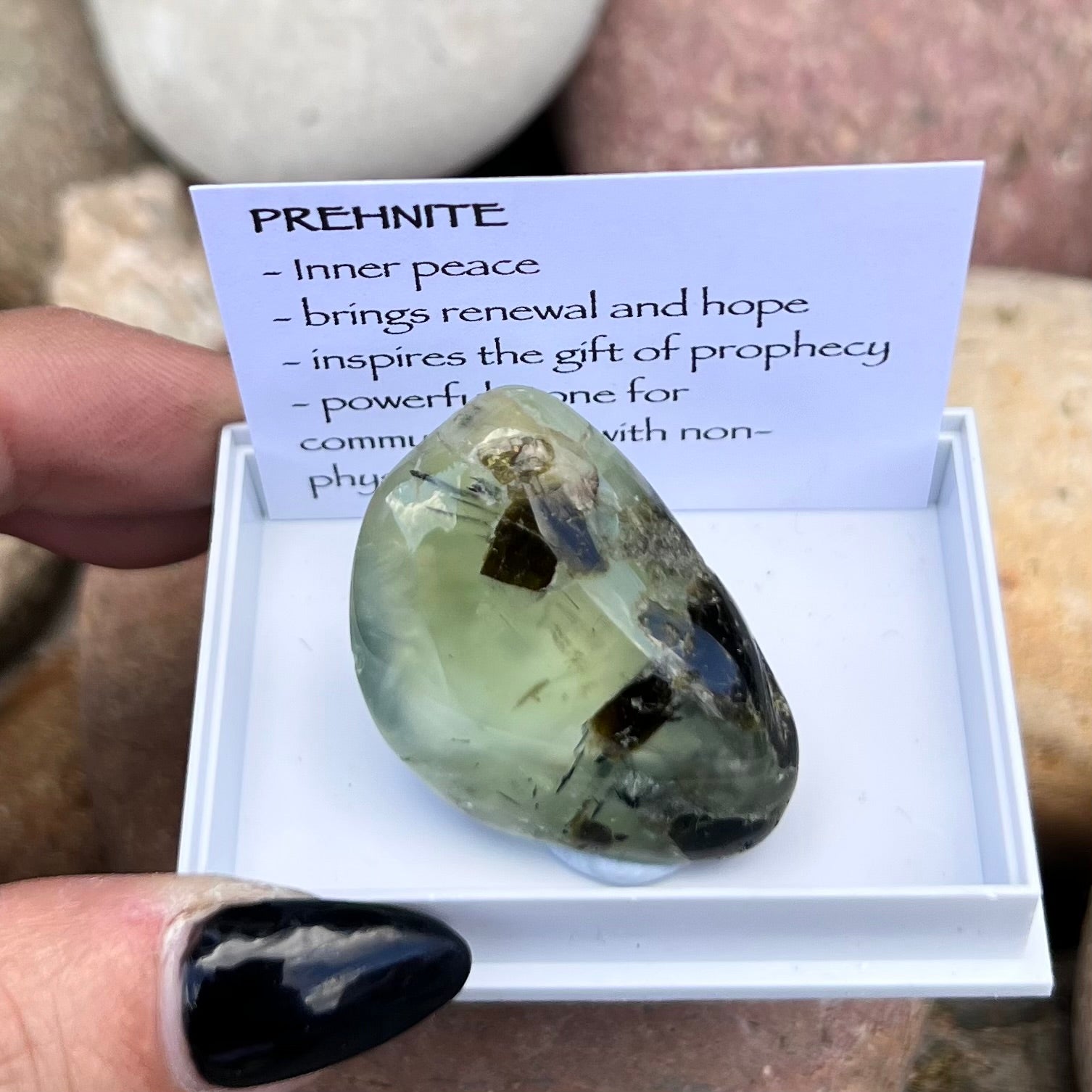 Prehnite ~ Specialty Boxed Crystal