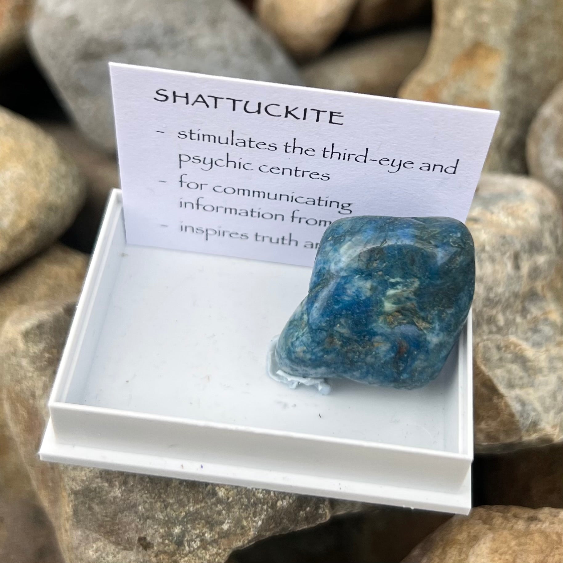 Shattuckite Stone ~ Specialty Boxed Crystal