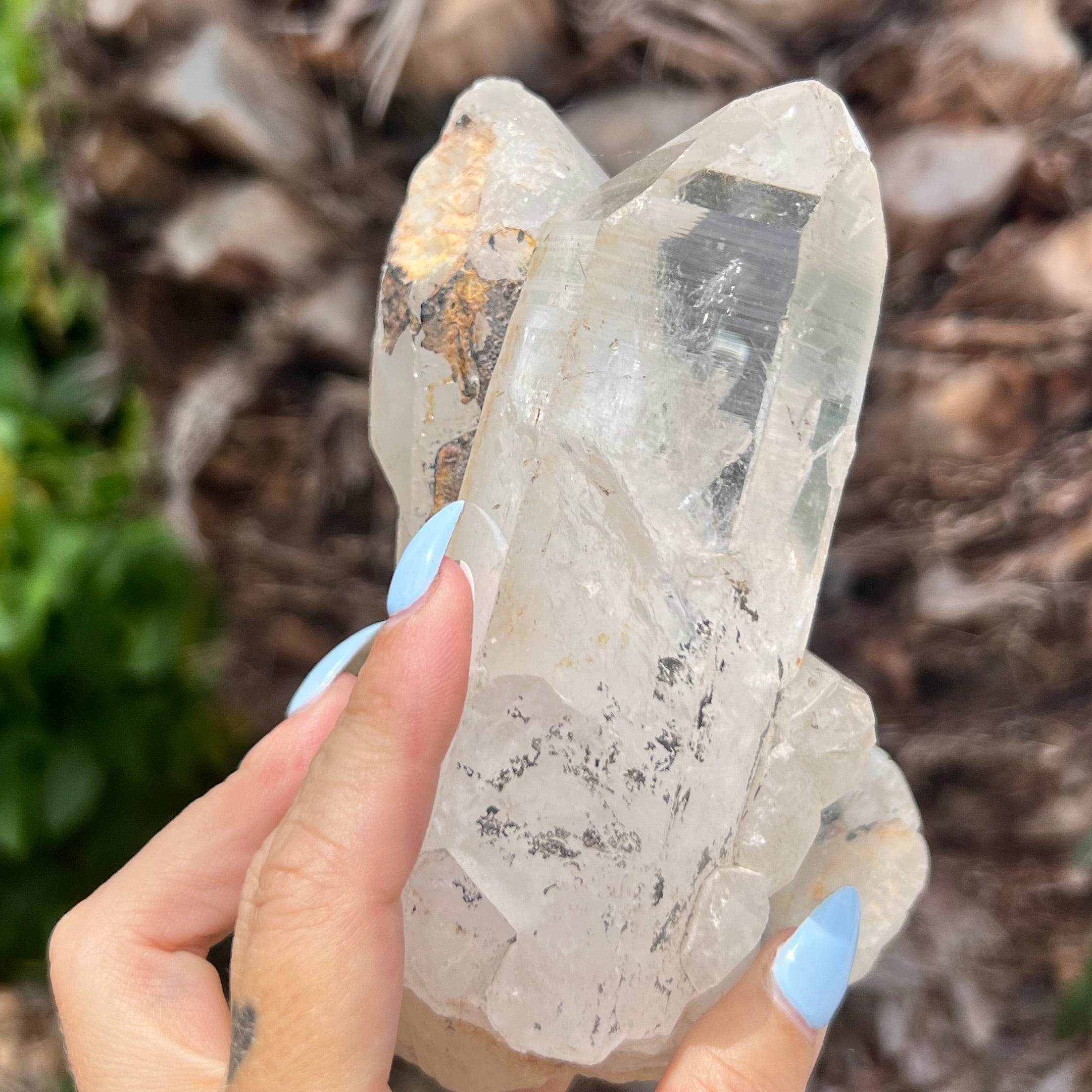 Raw Clear Quartz Natural Cluster of Points