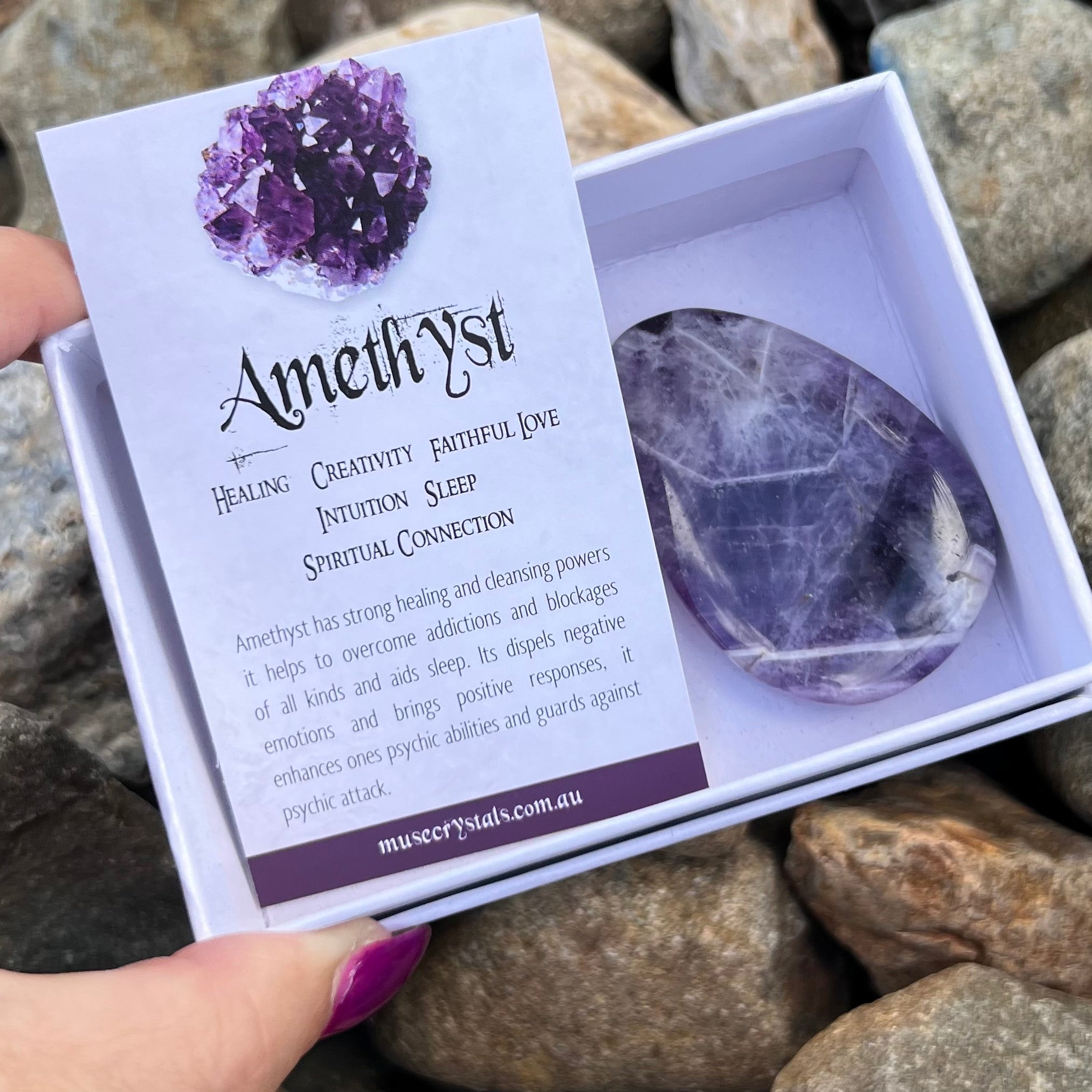 Chevron Amethyst ~ Specialty Boxed Crystal